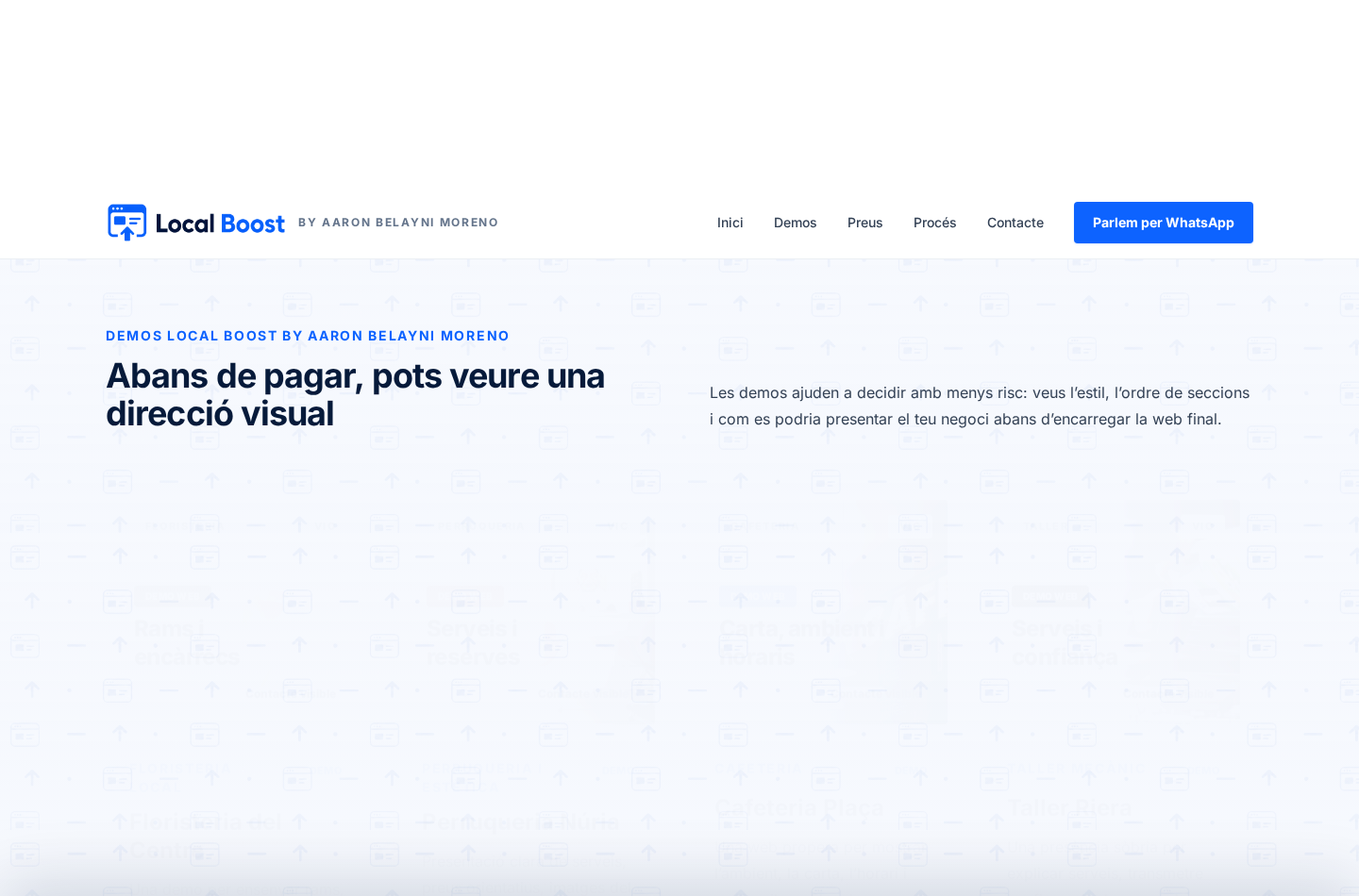 LocalBoost: Servicios y propuesta